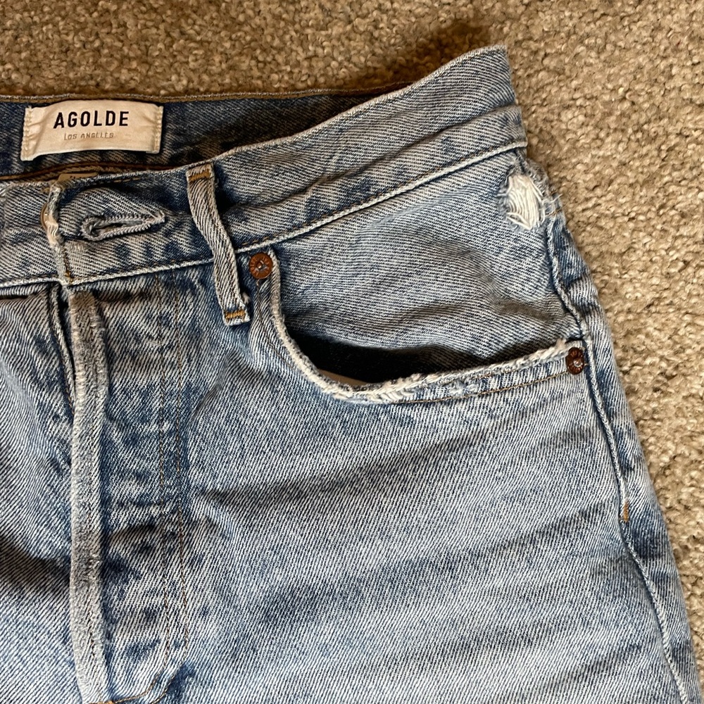 AGOLDE Riley High Rise Straight Crop Sz 24 - Picture 5 of 12